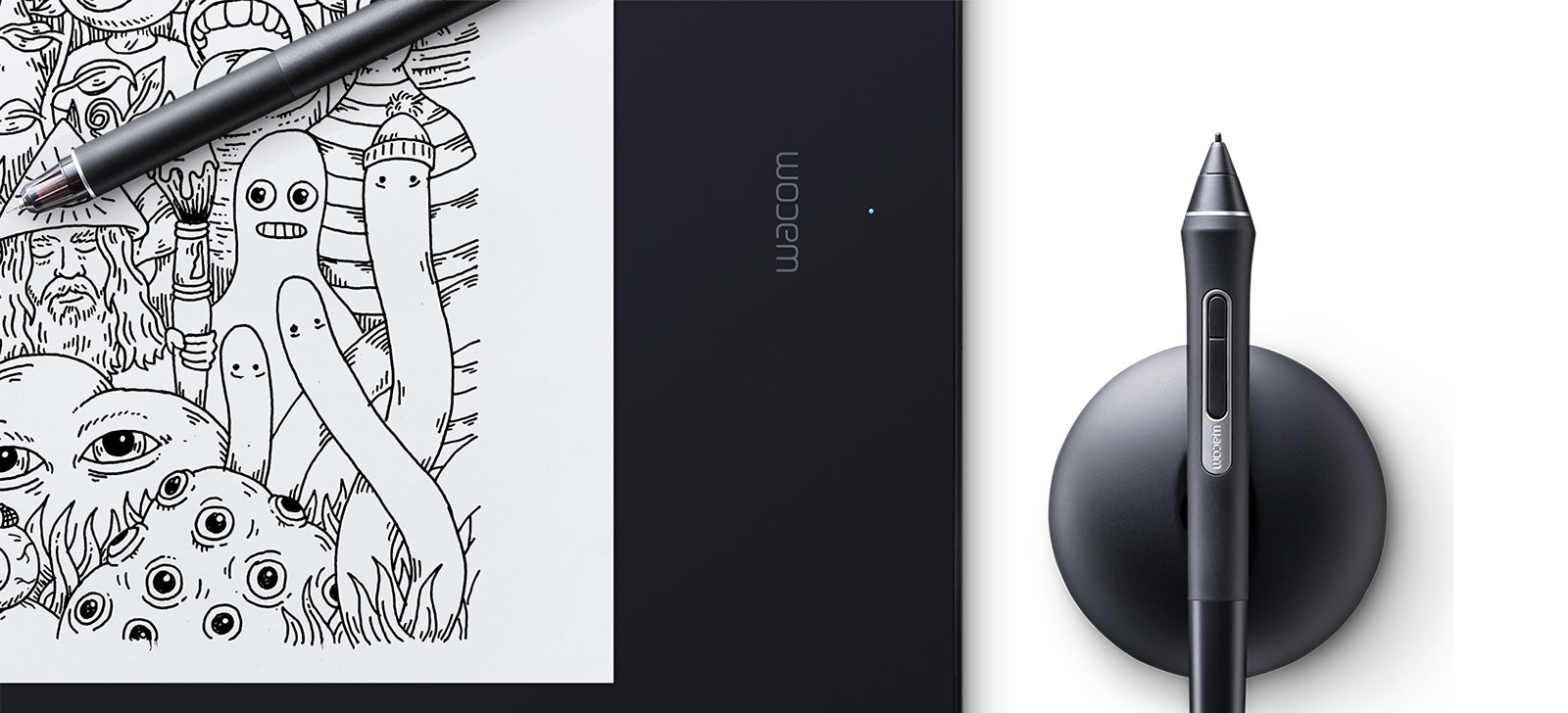 wacom smart scroll left hand